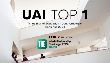 UAI Top 1 en Chile y Top 2 en Latinoamérica en Times Higher Education Young University Rankings 2024